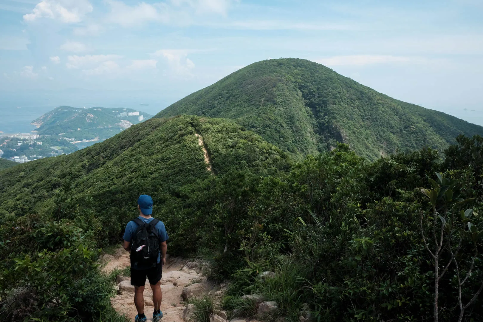 Halfway through the hike, past Violet Hill and facing the Twins